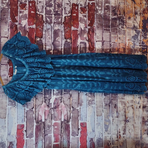 Soft Surroundings Senorita Eyelet Off The Shoulder Dress - Picture 11 of 11